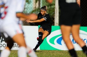 Giovanna durante jogo contra a Portuguesa, pelo Campeonato Paulista Feminino 2019