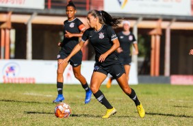 Millene durante jogo contra a Portuguesa, pelo Campeonato Paulista Feminino