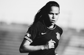 Victria durante jogo contra a Portuguesa, pelo  Paulista Feminino 2019