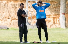 Carille e Cássio treinam pela última vez na Venezuela antes do jogo contra o Deportivo Lara