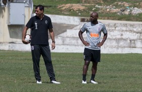 Carille e Vagner Love treinam na Venezuela pela última vez antes do jogo contra o Lara