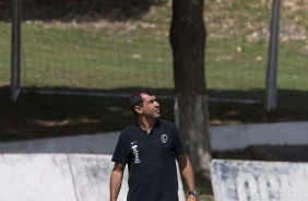 Fbio Carille comandou o ltimo treino antes do jogo contra o Deportivo Lara