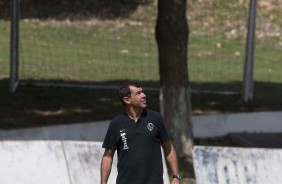 Fábio Carille comandou o último treino antes do jogo contra o Deportivo Lara