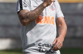 Ralf no último treino do Corinthians antes do duelo contra o Deportivo Lara