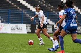 Crivelari em partida contra o Taubaté, pelo Paulista Feminino