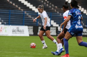 Crivelari em partida contra o Taubat, pelo Paulista Feminino