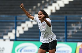 Gabi Nunes anotou um, dos trs gols, contra o Taubat, pelo Paulista Feminino