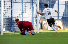 Hugo marcou o gol da vitória contra o São Caetano, pelo Paulista Sub-20