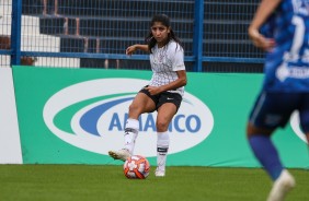 Katiúscia durante jogo contra o Taubaté, pelo Campeonato Paulista Feminino
