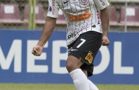 Sornoza marcou o segundo gol do Corinthians contra o Deportivo Lara
