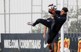 Cssio faz defesa durante ltimo treino antes do duelo decisivo contra o Flamengo