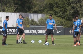 Jogadores fazem primeira atividade em preparao para jogo contra o Flamengo