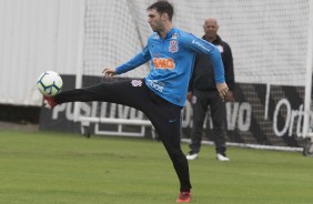 Mauro Boselli durante o treino de hoje no CT Joaquim Grava