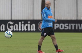 Rgis no treinamento de hoje no CT Joaquim Grava