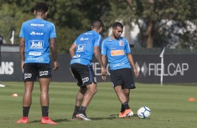 Sornoza no primeiro treino antes do jogo contra o Flamengo, pela Copa do Brasil