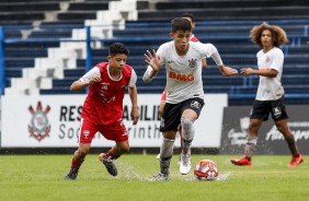 Timãozinho Sub-15 durante jogo contra o Audax
