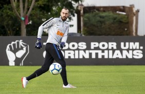 Walter no último treino antes do jogo contra o Flamengo, pela Copa do Brasil