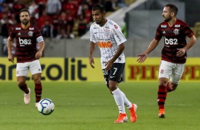 Sornoza durante jogo contra o Flamengo, pela Copa do Brasil