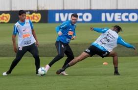 Boselli no primeiro treino aps eliminao para o Flamengo, pela Copa do Brasil