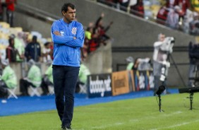 Fbio Carille comandou o time contra o Flamengo, pela Copa do Brasil