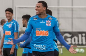 Gustavo no treino que prepara a equipe para jogo contra o Cruzeiro, pelo Brasileiro