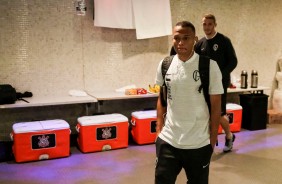 Janderson chega ao vestiário do Maracanã para jogo contra o Flamengo, pela Copa do Brasil