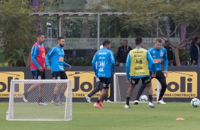Jogadores do Corinthians treinam para enfrentar o Cruzeiro, pelo Brasileirão 2019