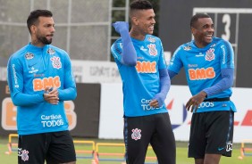 Michel, Richard e Marllon treinam para jogo contra o Cruzeiro, pelo Brasileiro