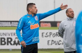 Ralf no treino que prepara a equipe para duelo contra o Cruzeiro, pelo Brasileirão