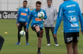 Ramiro no primeiro treino aps eliminao para o Flamengo, pela Copa do Brasil