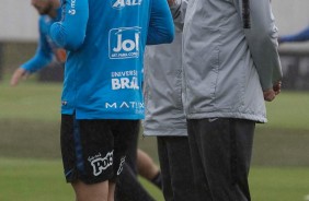 Walmir, Carille e Bruno Méndez no primeiro treino após eliminação para o Flamengo