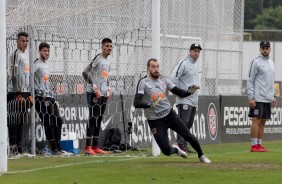 Walter e companheiros treinam para jogo contra o Cruzeiro, pelo Brasileirão
