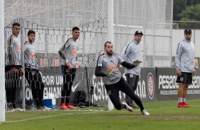 Walter e companheiros treinam para jogo contra o Cruzeiro, pelo Brasileiro