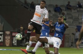 Gustagol no jogo contra o Cruzeiro, pelo campeonato brasileiro