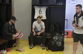 Jogadores se preparam para enfrentar o Cruzeiro no Mineirão