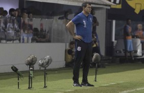 Fbio Carille durante jogo contra o Santos, pelo Campeonato Brasileiro 2019