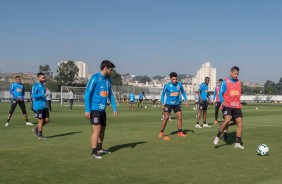 Jogadores do Corinthians treinam nesta segunda-feira