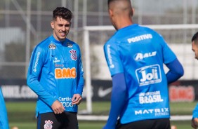 Jogadores do Corinthians treinam nesta segunda-feira