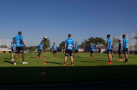 Corinthians faz treino no CT Joaquim Grava durante tarde e manhã