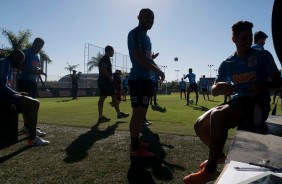 Corinthians treino em dois perodos no CT Joaquim Grava