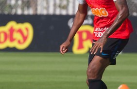 Marllon no penltimo treino antes do jogo amistoso contra o Botafogo-SP