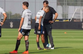 Vital, Pedrinho e Carille no penltimo treino antes do jogo contar o Botafogo-SP