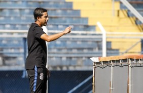 Gustavo Almeida durante empate contra o So Caetano, pelo Paulista Sub-17