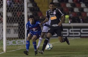 Gustavo durante derrota para o Botafogo-SP, em partida amistosa em Ribeiro Preto