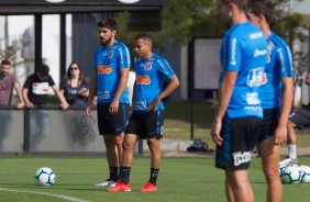 Bruno Mndez e companheiros no CT Joaquim Grava