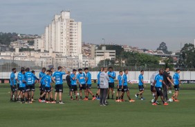 Elenco reunido no treino de hoje no CT Joaquim Grava