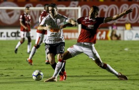 Boselli durante amistoso entre Vila Nova e Corinthians