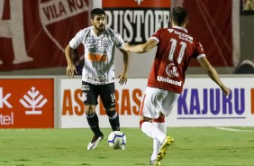 Bruno Méndez durante amistoso contra o Vila Nova