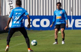 Fagner no treinamento desta sexta-feira no CT Joaquim Grava