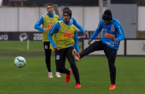 Gabriel durante treino que prepara a equipe do Corinthians para amistoso contra o Londrina